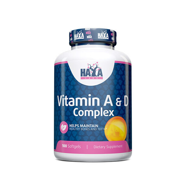 HAYA LABS Vitamin A & D Complex / 100 Softgels