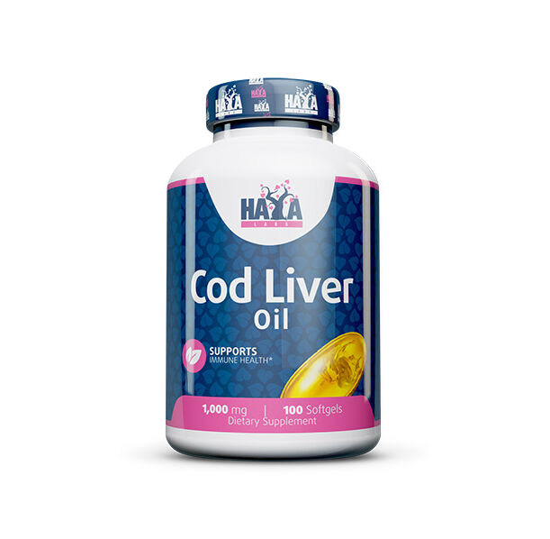 HAYA LABS Cod Liver Oil 1000 mg / 100 Softgels