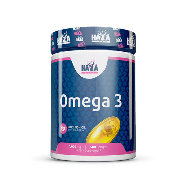 HAYA LABS Omega 3 1000 mg Fish Oil / 500 Softgels