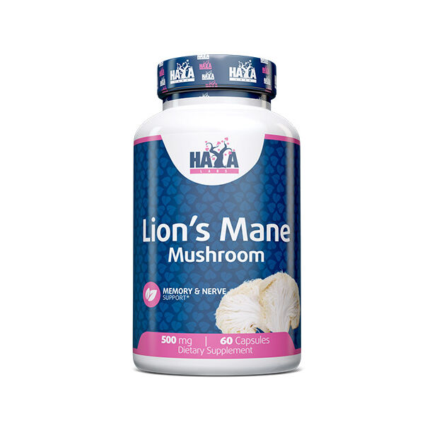 HAYA LABS Lion's Mane Mushroom 500 mg / 60 Caps