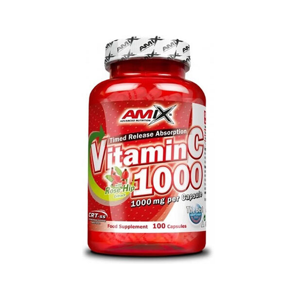 AMIX Vitamin C /with Rose Hips/ 1000mg. / 100 Caps.