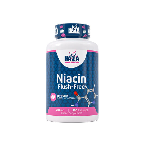 HAYA LABS Niacin / Flush-Free / 500 mg / 100 Caps