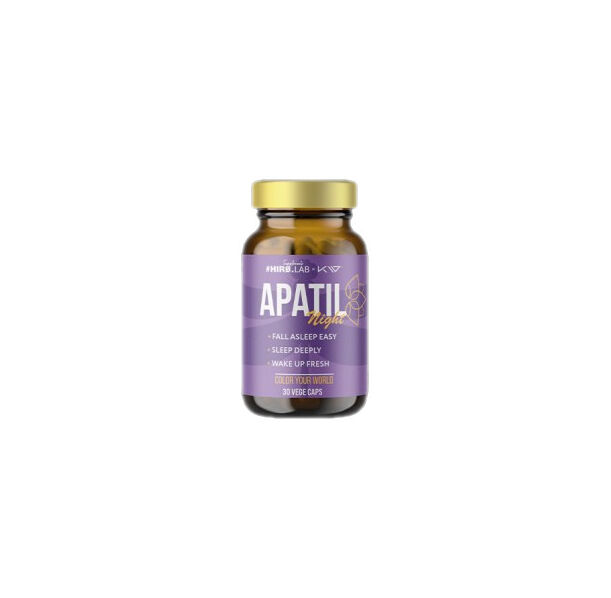 Hero.Lab - Apatil Night | with L-Theanine, Valerian & Passion Flower / 30 капсули, 30 дози