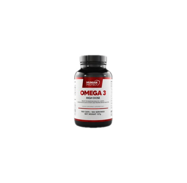 Human Protect - Omega 3 HIGH DOSE | with 50% EPA &amp; 25% DHA / 100 капсули, 100 дози