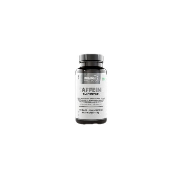 Human Protect - Caffeine Anhydrous 200 mg / 120 капсули, 120 дози