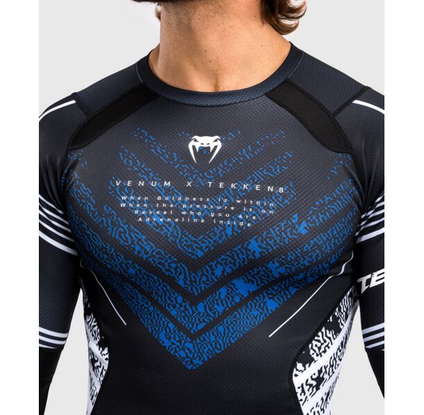 Рашгард - Venum x TEKKEN 8 - Jin Kazama Rashguard Long Sleeves - Blue/Black/White ​
