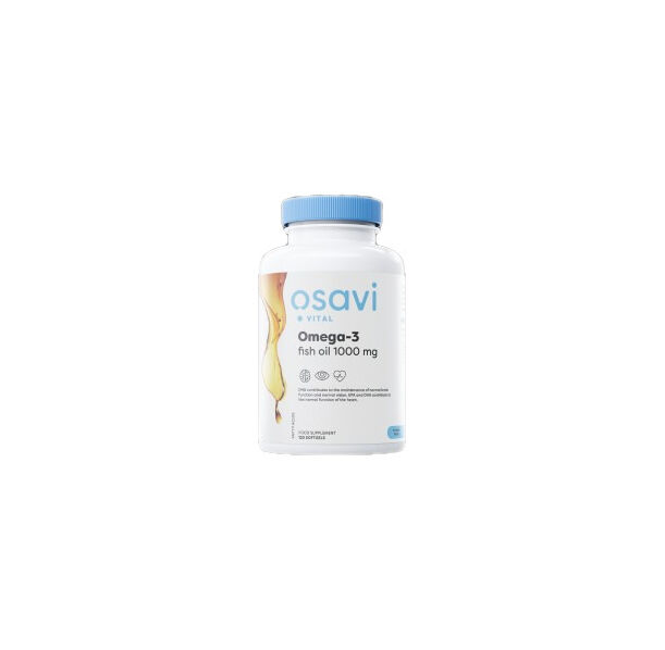 Osavi - Omega 3 Fish Oil 1000 mg | Molecularly Distilled / 120 Гел капсули, 60 дози