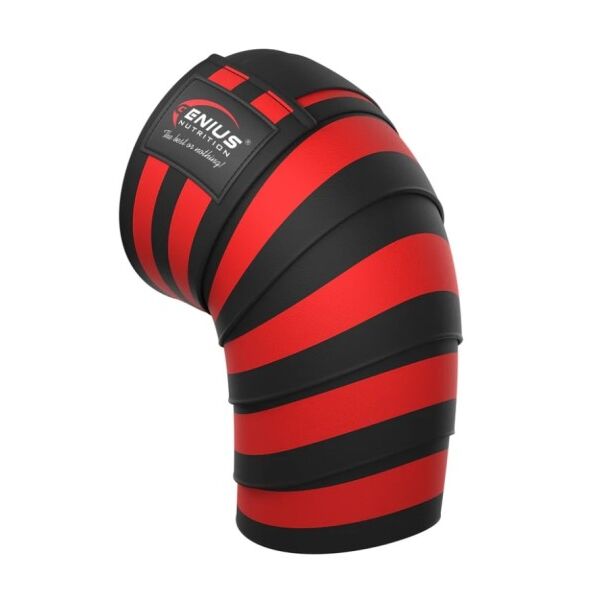 Genius Nutrition KNEE WRAPS Black And Red