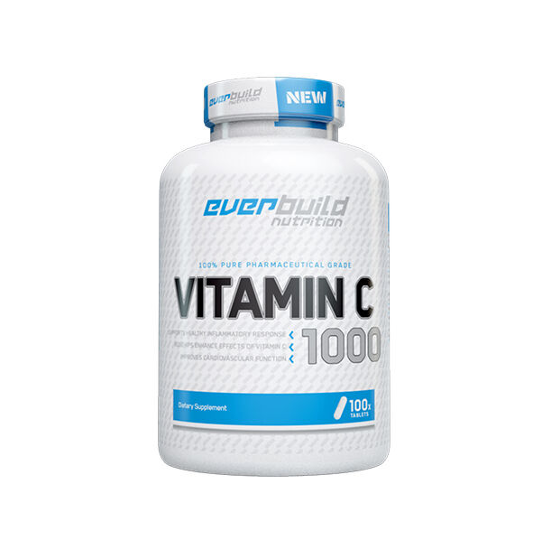 EVERBUILD - Vitamin C 1000 mg with Rose Hips / 100 tabs (100 дози)