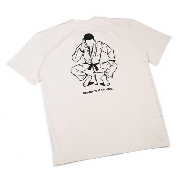 Тениска - Ground Game - T-shirt Jiu Jitsu Calling (Beige)​