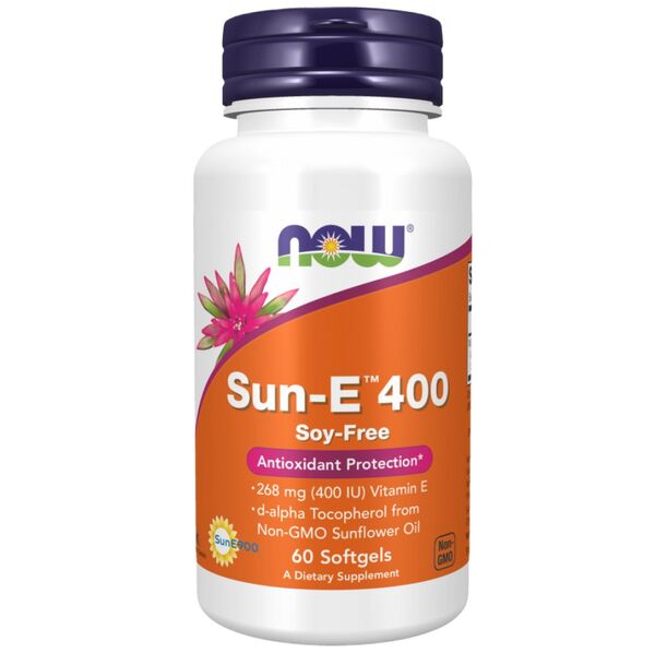 NOW Foods - Vitamin Е / Sun-E 400 IU (60 дози)