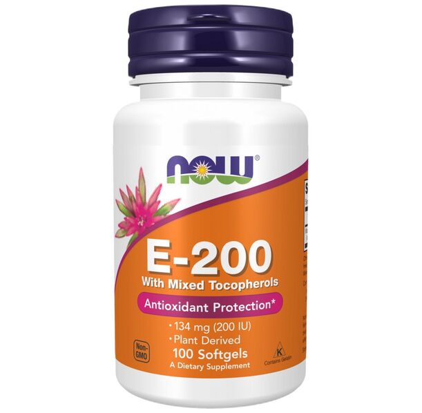 NOW Foods - Vitamin E-200 IU MT (100 дози)