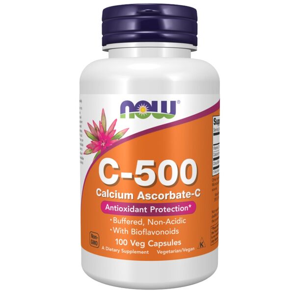 NOW Foods - Vitamin C-500 | Calcium Ascorbate-C (100 дози)