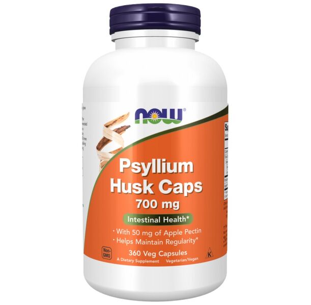 NOW Foods - Psyllium Husk 700 mg | with Apple Pectin (180 дози)