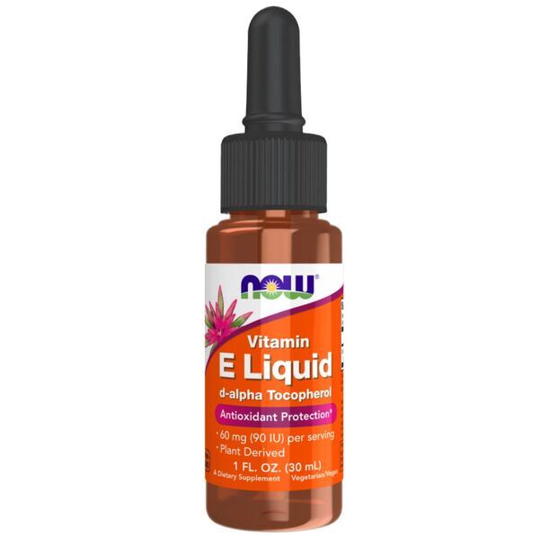 NOW Foods - Natural Vitamin E Liquid | d-alpha Tocopherol (150 дози)