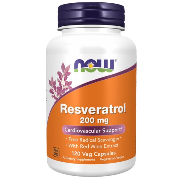 NOW Foods - Natural Resveratrol 200 mg (60 дози)