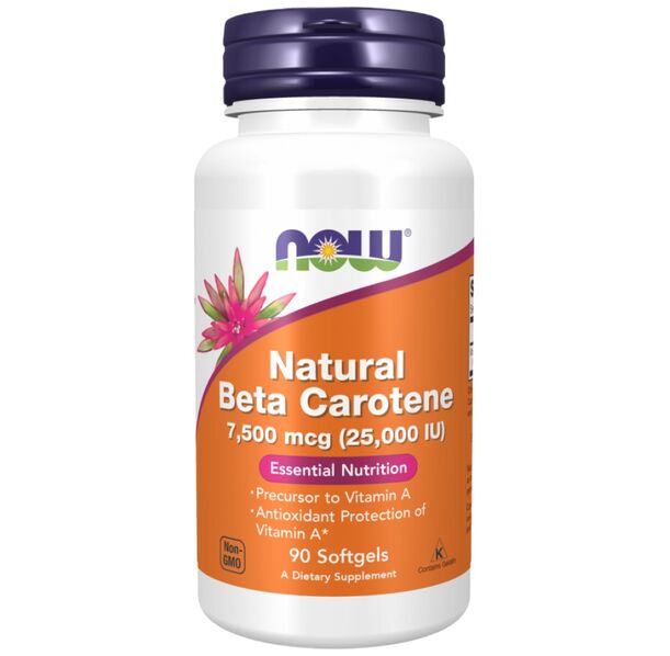 NOW Foods - Natural Beta Carotene 25,000 IU (90 дози)
