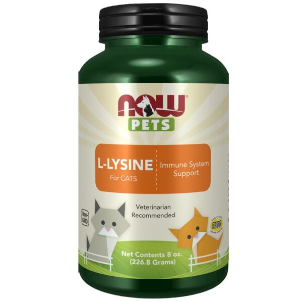 NOW Foods - L-Lysine Powder | for Cats