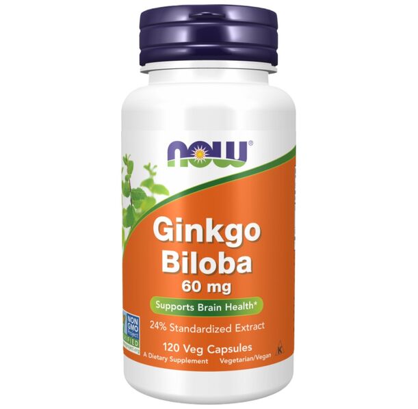 NOW Foods - Ginkgo Biloba 60 mg (120 дози)