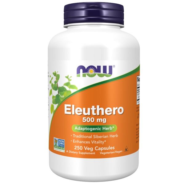 NOW Foods - Eleuthero 500 mg | Siberian Ginseng (250 дози)