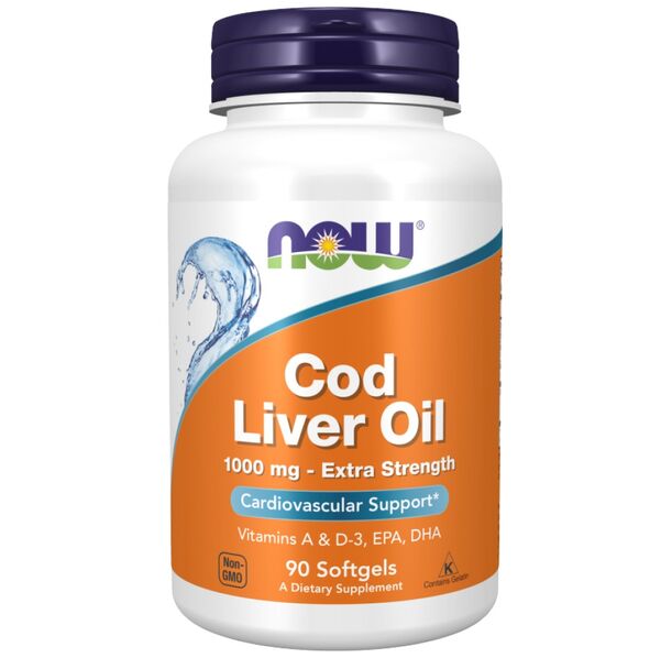 NOW Foods - Cod Liver Oil 1000 mg (90 дози)