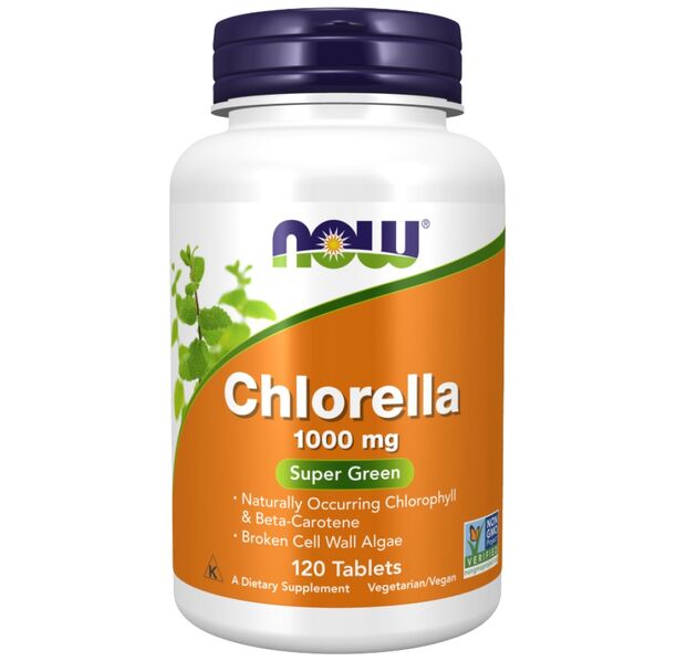 NOW Foods - Chlorella 1000 mg (40 дози)