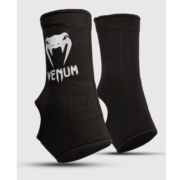 Наглезенки - Venum Kontact Ankle Support Guards - Black/Silver ​