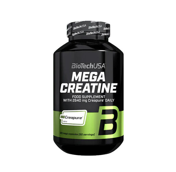 BIOTECH USA - Mega Creatine / 120 Caps (60 дози)
