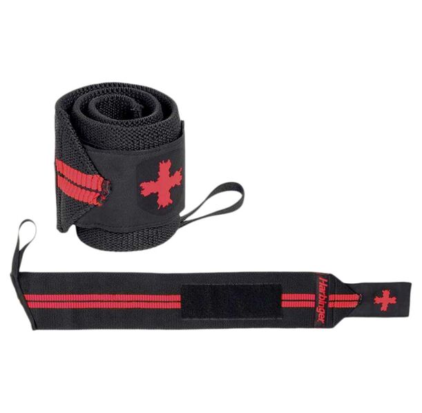 Harbinger - Накитници с палец / Wristwraps / Red Line - Black​