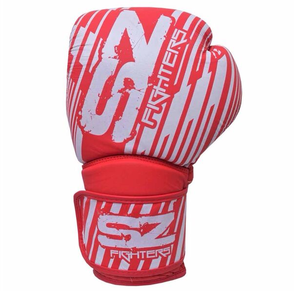 SZ Fighters - Боксови ръкавици Естествена кожа - Plasma 2.0 - Red/White​