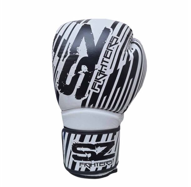 SZ Fighters - Боксови ръкавици Естествена кожа - Plasma 2.0 - White/Black​
