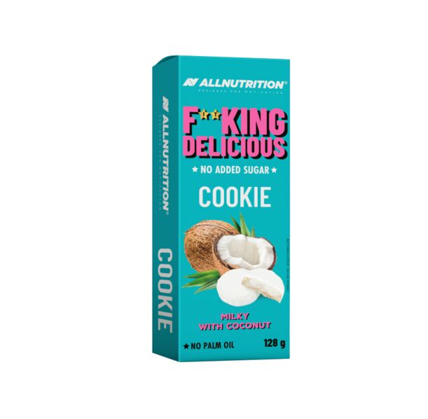 AllNutrition F**King Delicious Cookie Milky Coconut - Диетичен Десерт, Разфасовка 128g