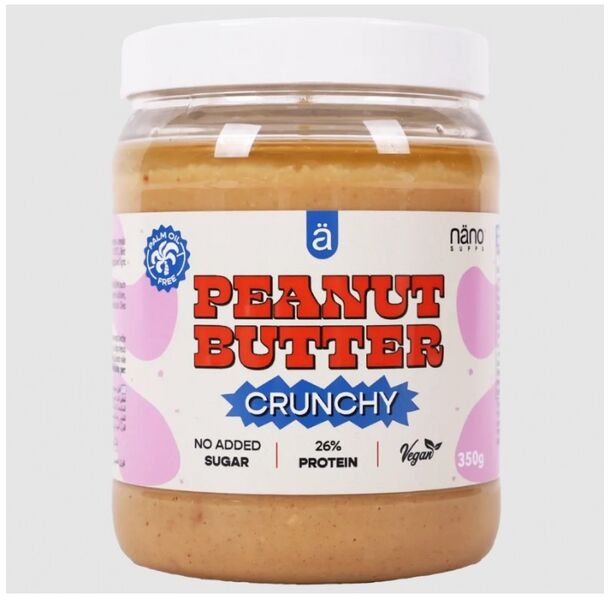 Nanosupps Peanut Butter Crunchy - Фъстъчено Масло, Разфасовка 350g