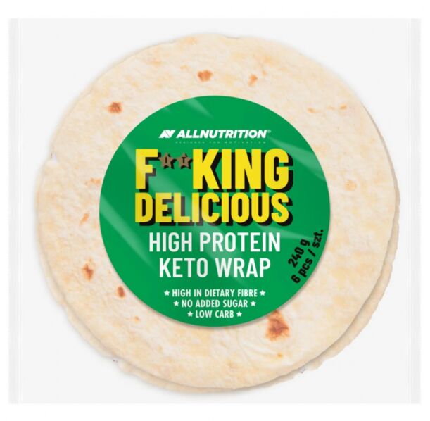 AllNutrition F**King Delicious High Protein Keto Wrap - Протеинова Тортила Рап, Разфасовка 240g