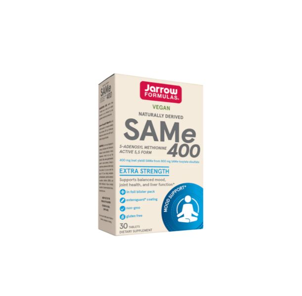 Jarrow Formulas SAMe 400mg - Формула за Успокоение, Разфасовка 30 tabs