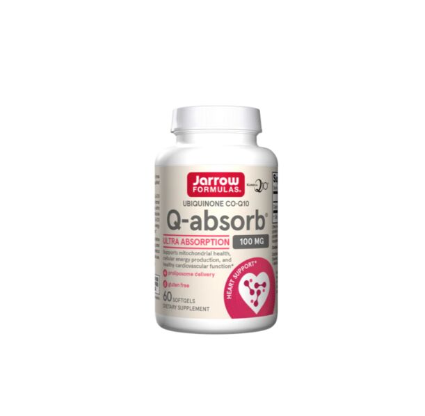 Jarrow Formulas Ubiquinone - Q-absorb® Co-Q10 100mg - Убихинон, Разфасовка 60 sgels