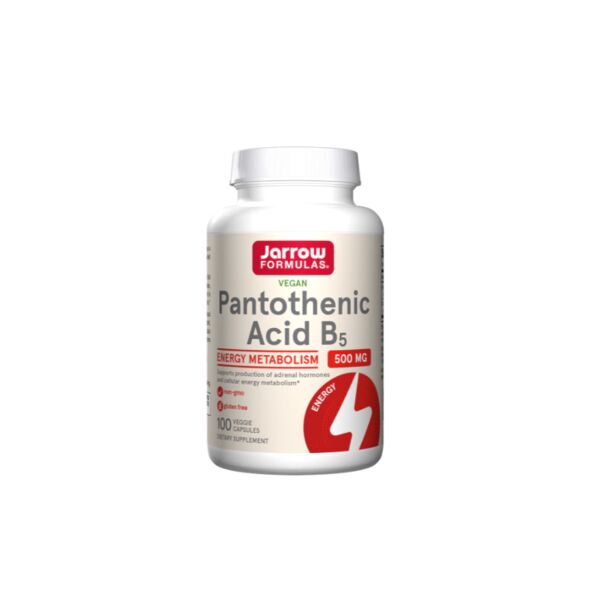 Jarrow Formulas Pantothenic Acid B5 500mg - Пантотенова Киселина, Разфасовка 100 caps