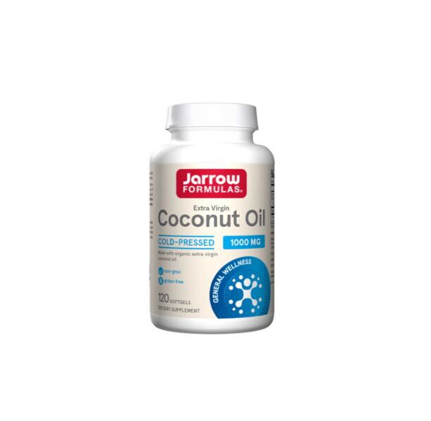 Jarrow Formulas Coconut Oil 1000mg Extra Virgin - Екстракт от Кокосово Масло, Разфасовка 120 sgels