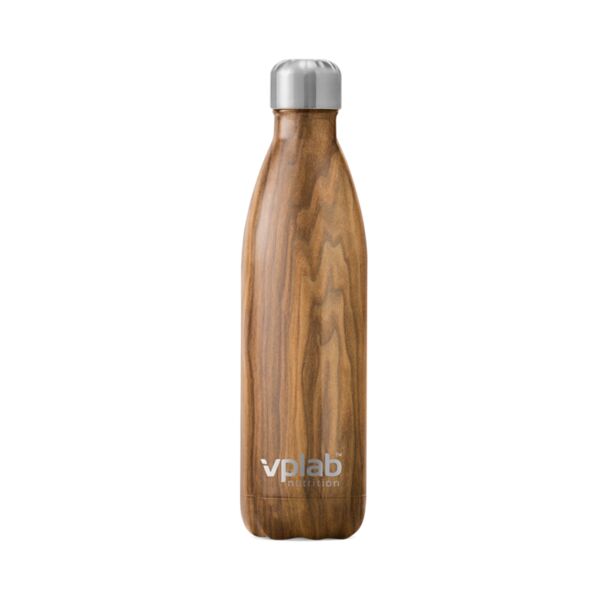 VPLab Metal Water Bottle - Wood - Бутилка За Вода, Цвят Дърво, Разфасовка 500ml