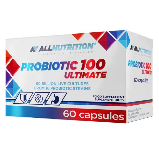Allnutrition Probiotic 100 Ultimate - Пробиотик, Разфасовка 60 caps