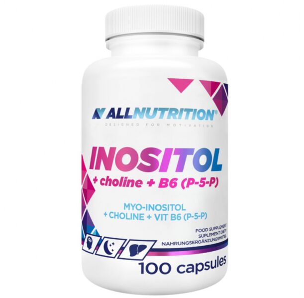 AllNutrition Inositol + Choline + B6 (P-5-p) - Инозитол + Холин + Витамин B6, Разфасовка 100 caps