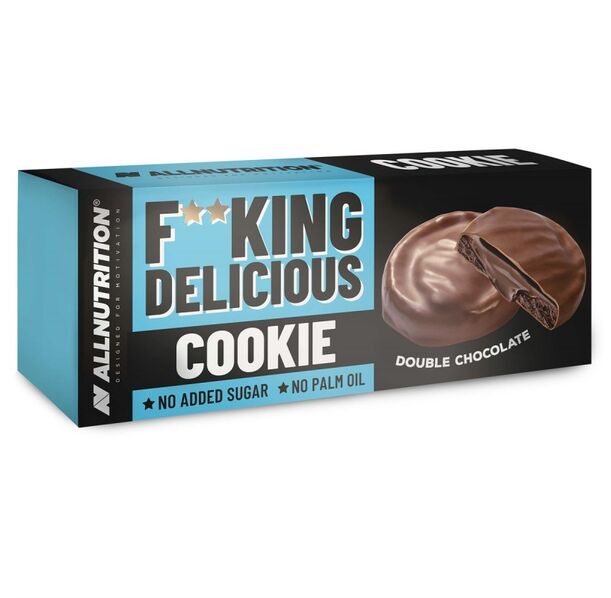 Allnutrition F**King Delicious Cookie - Double Chocolate - Диетичен Десерт, Разфасовка 128g