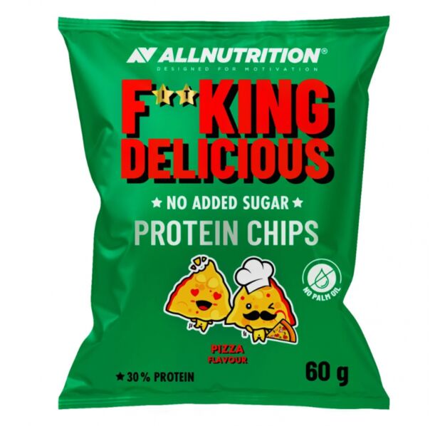 Allnutrition F**King Delicious Protein Chips Pizza - Протеинов Чипс, Разфасовка 60g