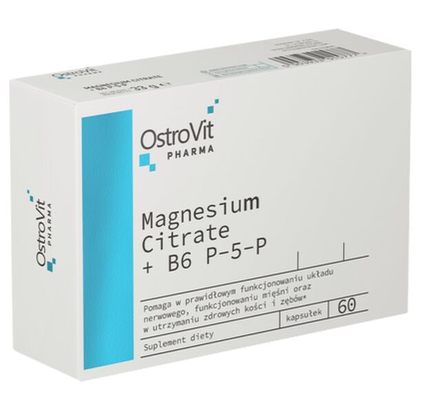 OstroVit - Magnesium Citrate + B6 P-5-P Blisters (60 дози)