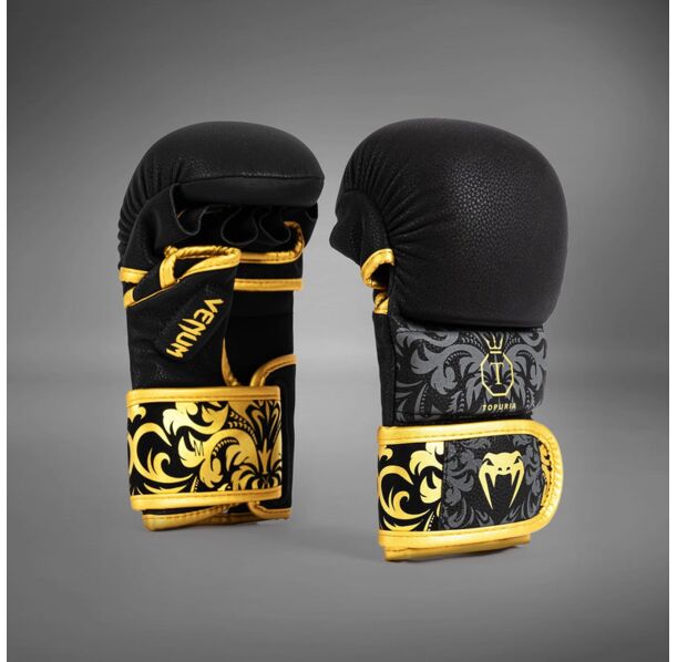 ММА РЪКАВИЦИ - Venum x Topuria Unmatched Edition MMA Sparring Gloves - Black/Gold​