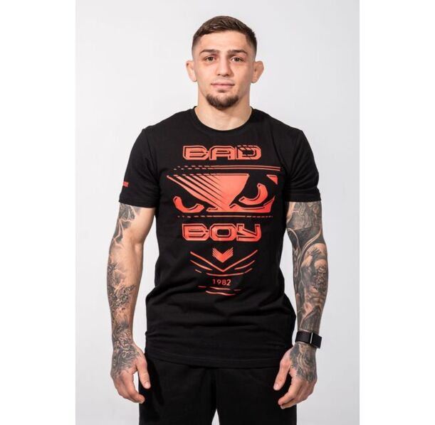 Тениска -  Bad Boy Fight Men's T-Shirt Regular Fit - Black/Red 