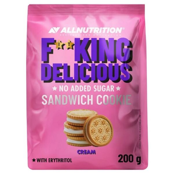 AllNutrition F**King Sandwich Cookie Cream - Диетичен Десерт, Разфасовка 200g