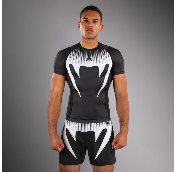 Рашгард - Venum No Gi Rashguard Short Sleeves - Black/White​